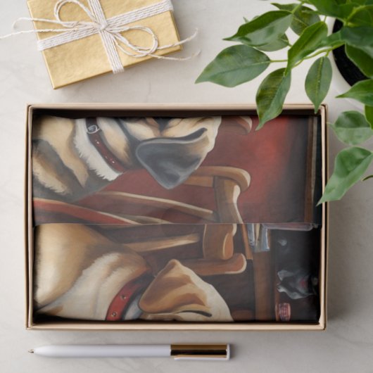 Puggle Poker Party Decoupage Paper Seidenpapier (Geschenk)