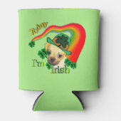 Puggle St Patricks Day Dosenkühler (Vorderseite)