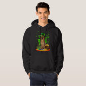 Puggle St Patricks Day Irish Kleeblatt Dog Lieben Hoodie (Vorne ganz)