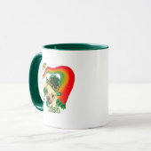 Puggle St Patricks Day Tasse (Vorderseite Links)