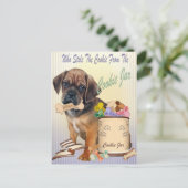Puggle Stole Cookie von Cookie JAR Cards Postkarte (Stehend Vorderseite)