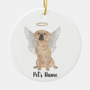 Puggle-Sympathie-Gedenkstätte Keramik Ornament