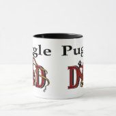 Puggle Vater Geschenke Tasse (Zentrum)