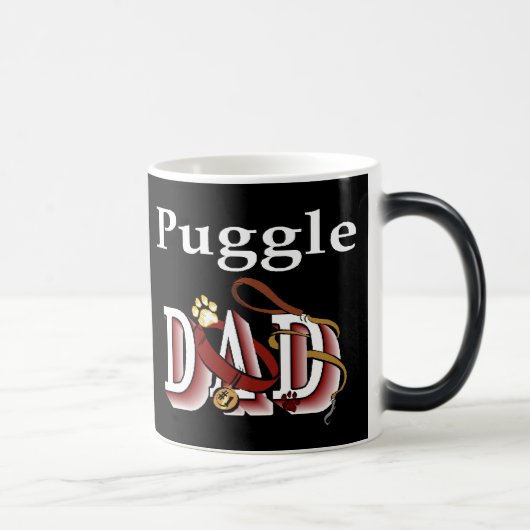 Puggle Vater Geschenke Verwandlungstasse (Rechts)