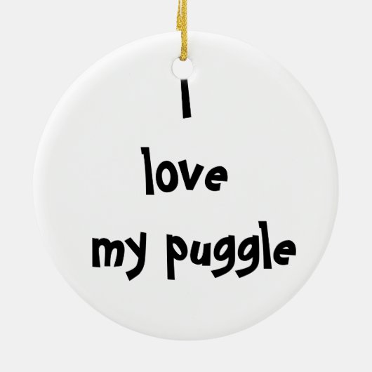 puggle Verzierung Keramikornament (Hinten)