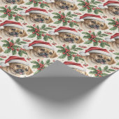 Puggle-Weihnachtspapier Geschenkpapier (Ecke)