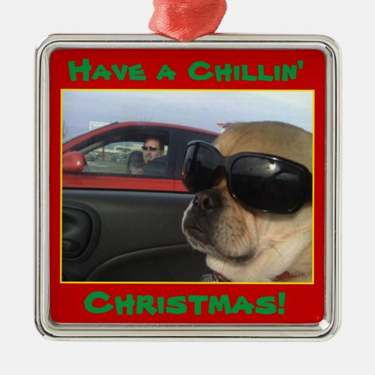 Puggles Cooles Weihnachten Weihnachtsbaum Ornament (Vorne)