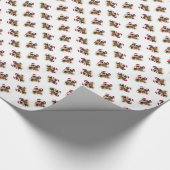 Puggles Weihnachtsfeiertag Geschenkpapier (Ecke)
