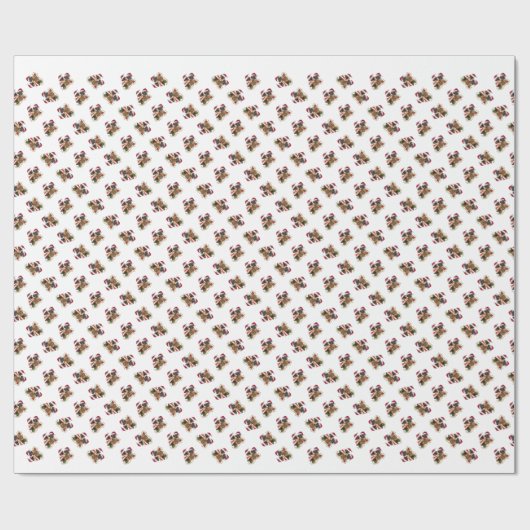 Puggles Weihnachtsfeiertag Geschenkpapier (Flach)