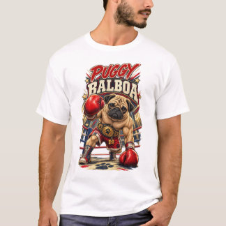 Puggy Balboa Boxparodie T-Shirt