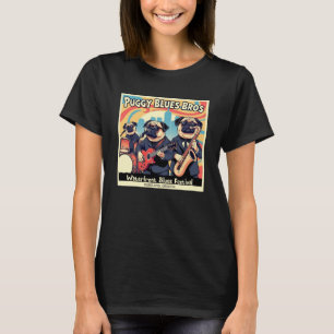 Puggy Blues Bros. Portland Oregon T-Shirt