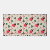 Puggy Christmas Desk Mat Schreibtischunterlage (Vorderseite)