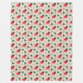 Puggy Christmas Fleece-Decken Fleecedecke (Vorderseite)