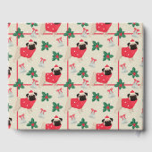 Puggy Christmas Guest Book Gästebuch (Rückseite)