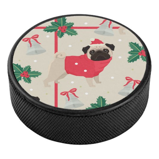 Puggy Christmas Hockey Pucks (3/4)