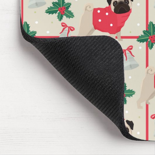 Puggy Christmas Mousepad (Ecke)