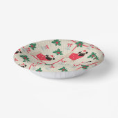 Puggy Christmas Paper Bowls Pappteller (Gewinkelt)