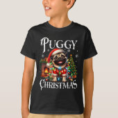 Puggy Christmas Pug Xmas Pug Santa Claus Pug T-Shirt (Vorderseite)