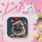 Puggy Claus Collection Pappteller (Party)