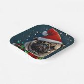 Puggy Claus Collection Pappteller (Gewinkelt)
