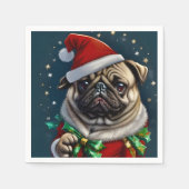 Puggy Claus Collection Serviette (Vorderseite)