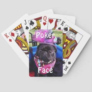 Puggy "Poker-Gesichts-" Spielkarten