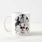 Pugh Familienwappen Kaffeetasse (Links)