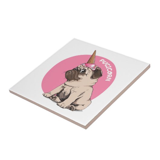 Pugicorn Fliese (Seite)