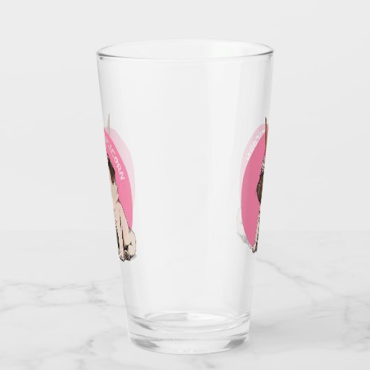 Pugicorn Glas (Rechts)