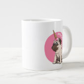 Pugicorn Jumbo-Tasse (Vorderseite Rechts)