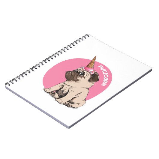 Pugicorn Notizblock (Linke Seite)