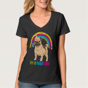 Pugicorn Pug Einhorn Kinder Regenbogen Pug & Einho T-Shirt