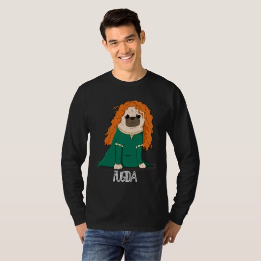 Pugida! Klassischer T - Shirt 433 (Vorne ganz)