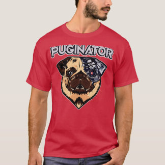 Puginator Funny Robot Mops Dog T-Shirt