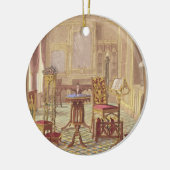 Pugins gotische Möbel, durch Augustus Charles Pugi Keramikornament (Links)