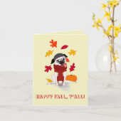 Pugkin-Gewürz: Glücklicher Fall, Y'all Grußkarte Karte (Gelbe Blume)