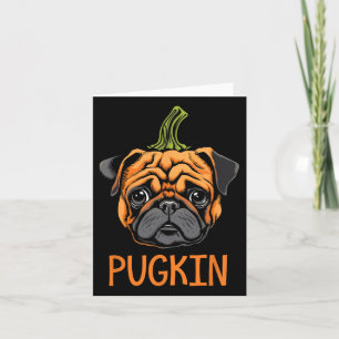 Pugkin Mops Halloween Pumpkin Erntedank Men Wome Karte