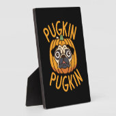Pugkin Mops Hund Halloween Fotoplatte (Seite)