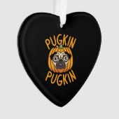 Pugkin Mops Hund Halloween Ornament (Vorderseite)