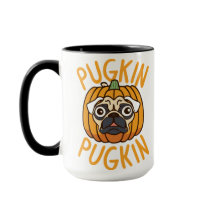Pugkin Mops Hund Halloween Tasse - Spookes T-Shirt