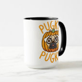 Pugkin Mops Hund Halloween Tasse - Spookes T-Shirt (VorderseiteRechts)