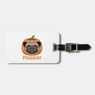 Pugkin Pug Halloween Frohes Halloween Oversized T- Gepäckanhänger