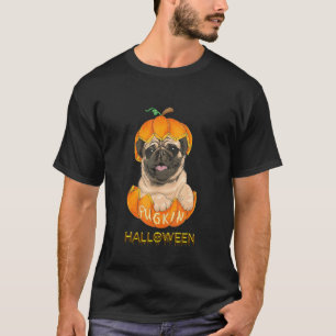 Pugkin Pug Kürbis Halloween Kinder Jungen Thanksgi T-Shirt