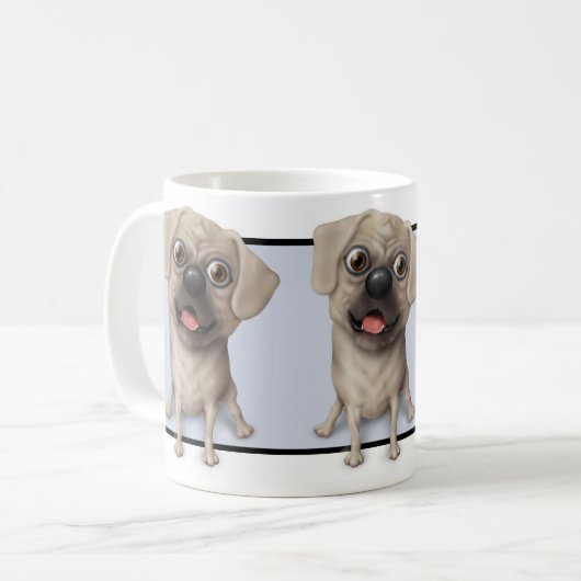 Pugle 2 Tasse (Vorderseite Links)
