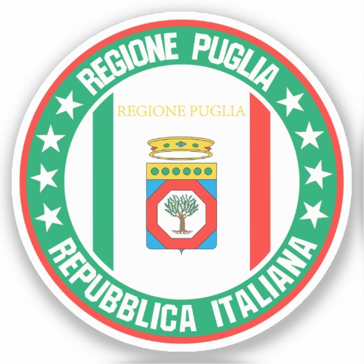 Puglia Aufkleber (Vorderseite)