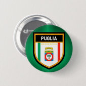 Puglia-Flagge Button (Vorne & Hinten)