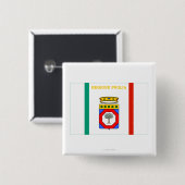 Puglia-Flagge Button (Vorne & Hinten)