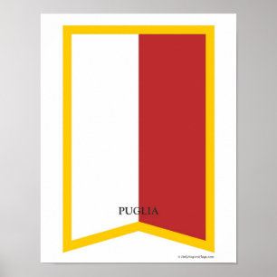 Puglia Italien Region Wappen Printmedien Poster