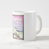 Puglia Italien Reiseplakat. Jumbo-Tasse (Vorderseite Rechts)