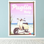 Puglia Italien Reiseplakat. Leinwanddruck (Insitu (Holzboden))